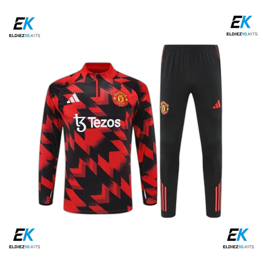 25-26 Manchester United Red Training Suit