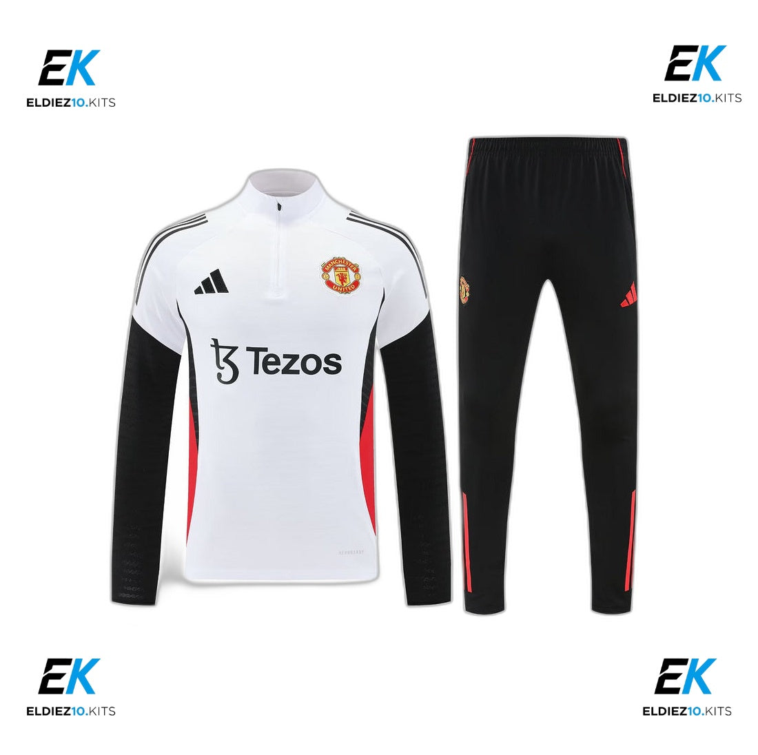 25-26 Manchester United White Training Suit