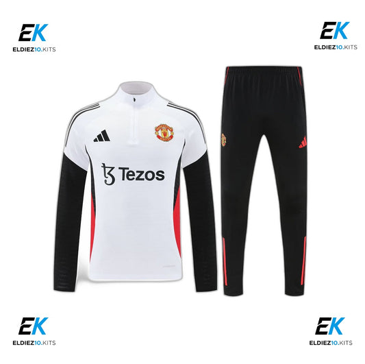 25-26 Manchester United White Training Suit