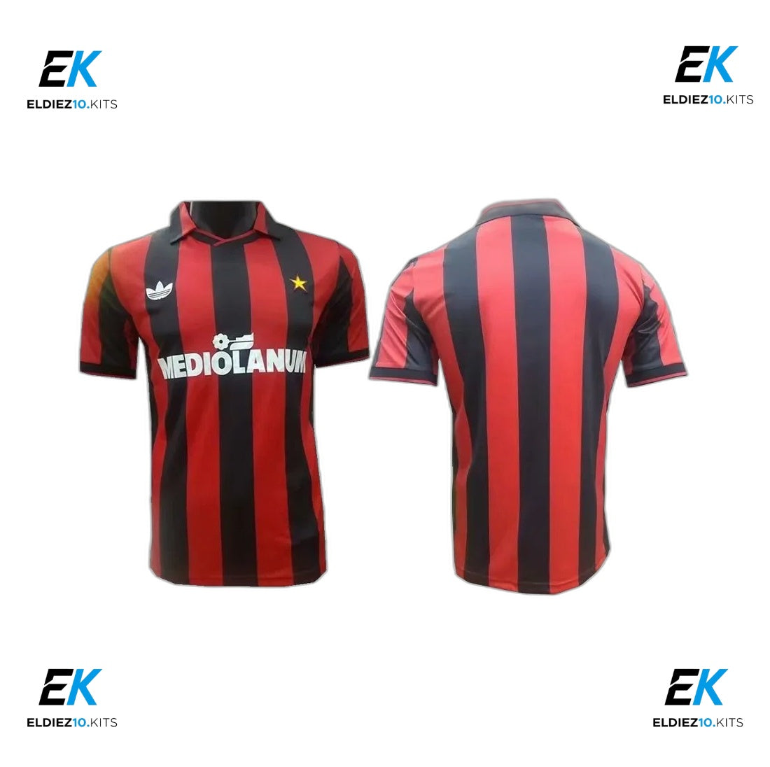 91-92 AC Milan Home Retro