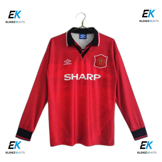 94-96 Manchester United Home Long Sleeve Retro