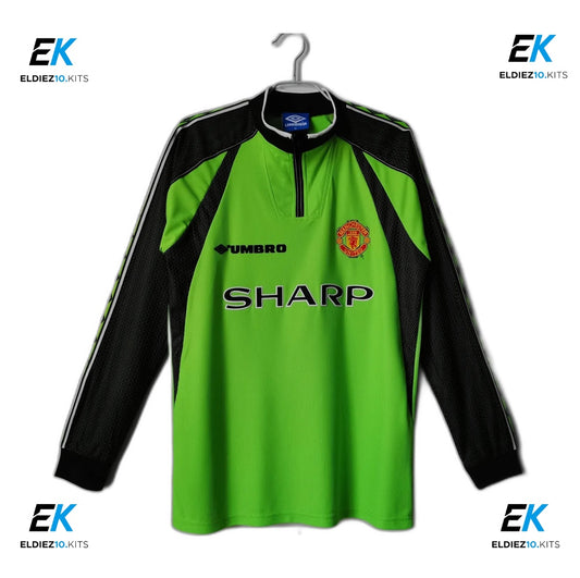 98-99 Manchester United Goal Keeper Green Long Sleeve Retro