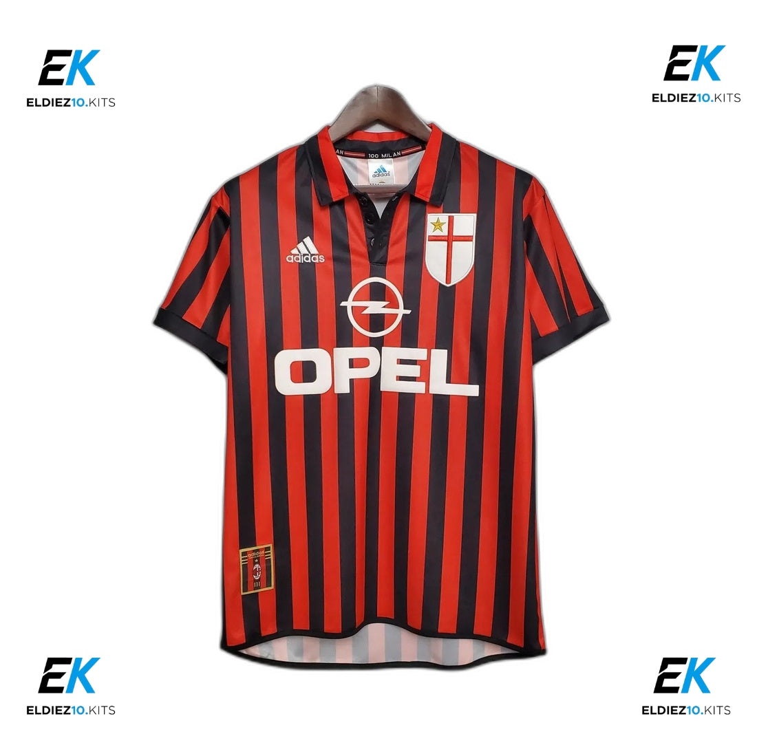 99-00 AC Milan Centenary Home Retro