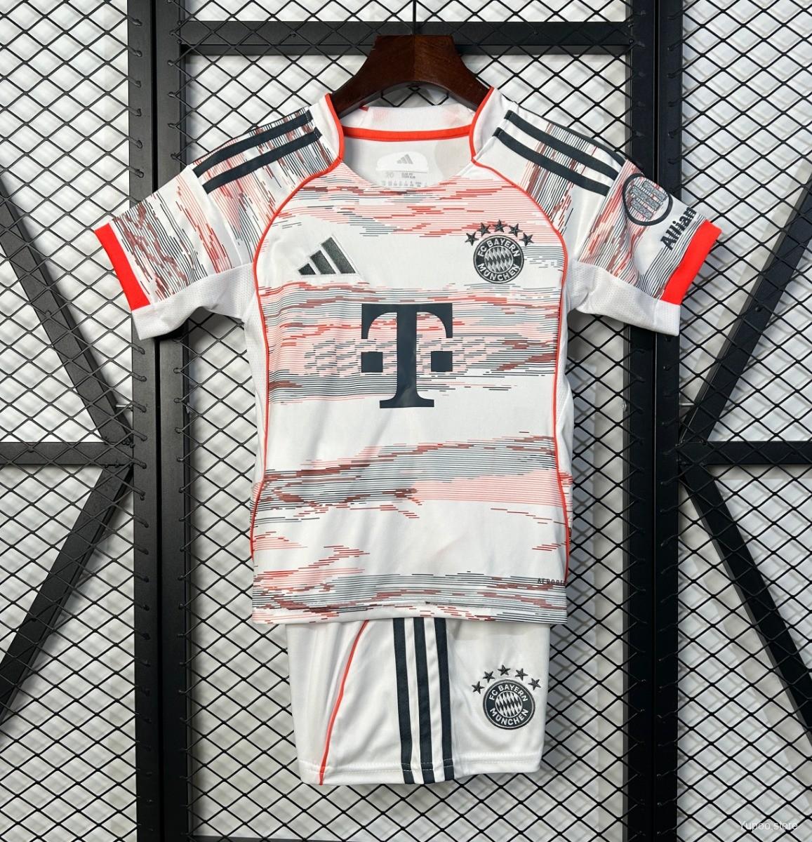 25-26 Bayern Munich Away Kids Kit