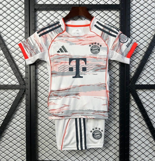 25-26 Bayern Munich Away Kids Kit