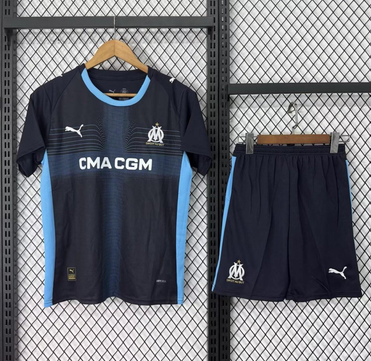 25-26 Marseille Away Kids Kit