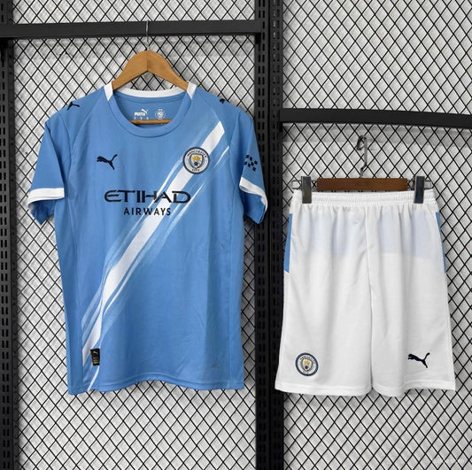 25-26 Manchester City Home Kids Kit