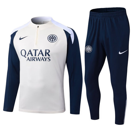 25-26 Inter Milan Navy Blue & Beige Training Suit