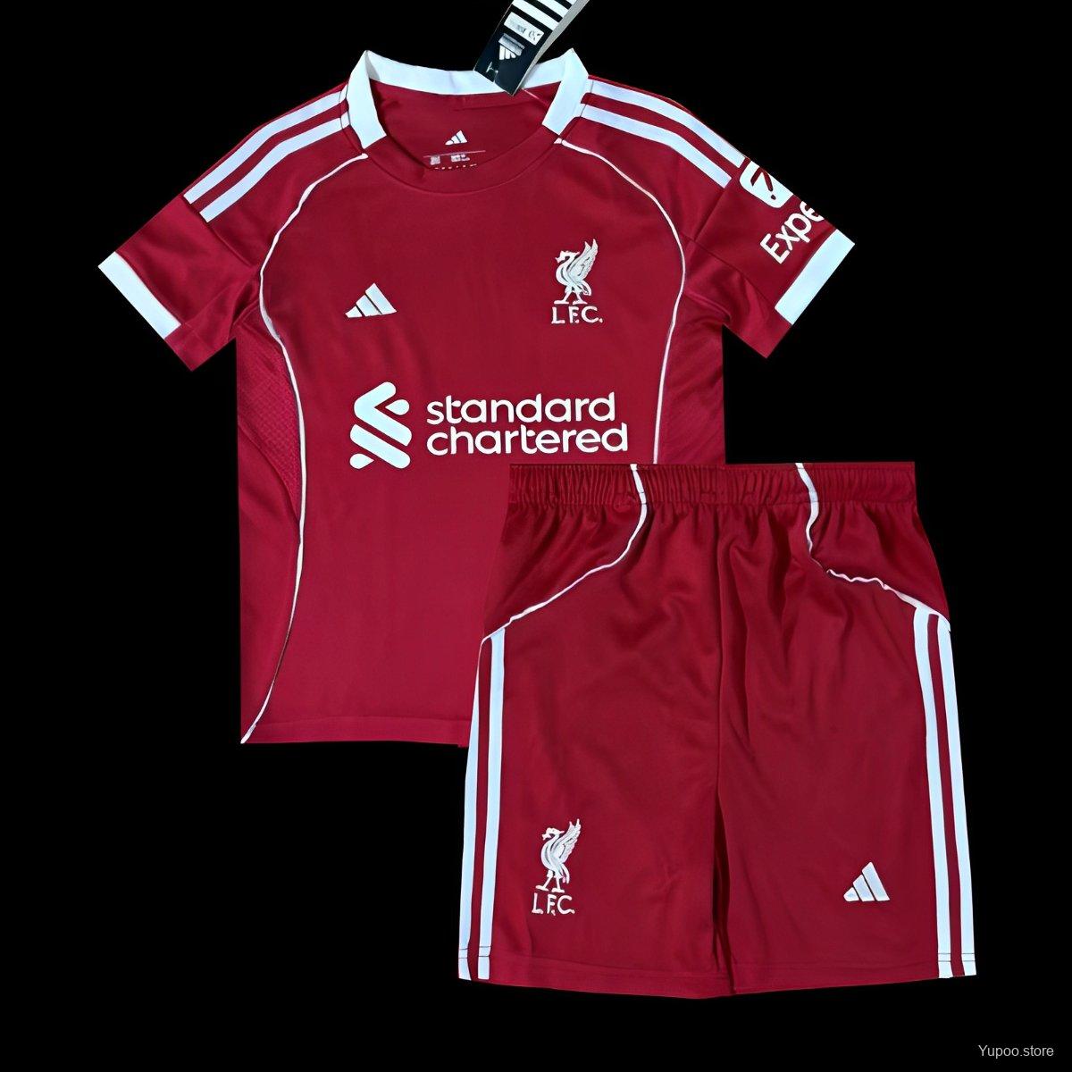 25-26 Liverpool Home Kids Kit