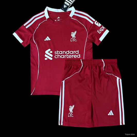 25-26 Liverpool Home Kids Kit