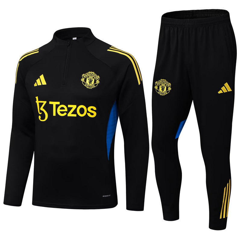 25-26 Manchester United Black Training Suit