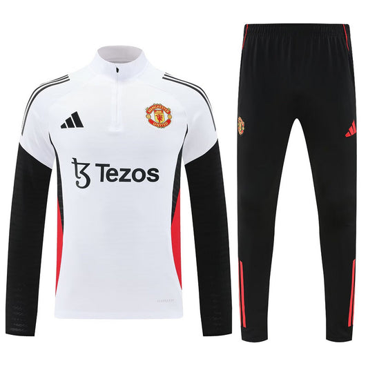 25-26 Manchester United White Training Suit