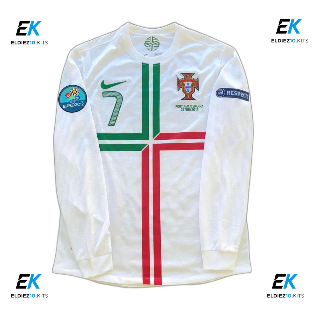 Portugal 2012 Long Sleeve Away Ronaldo 7