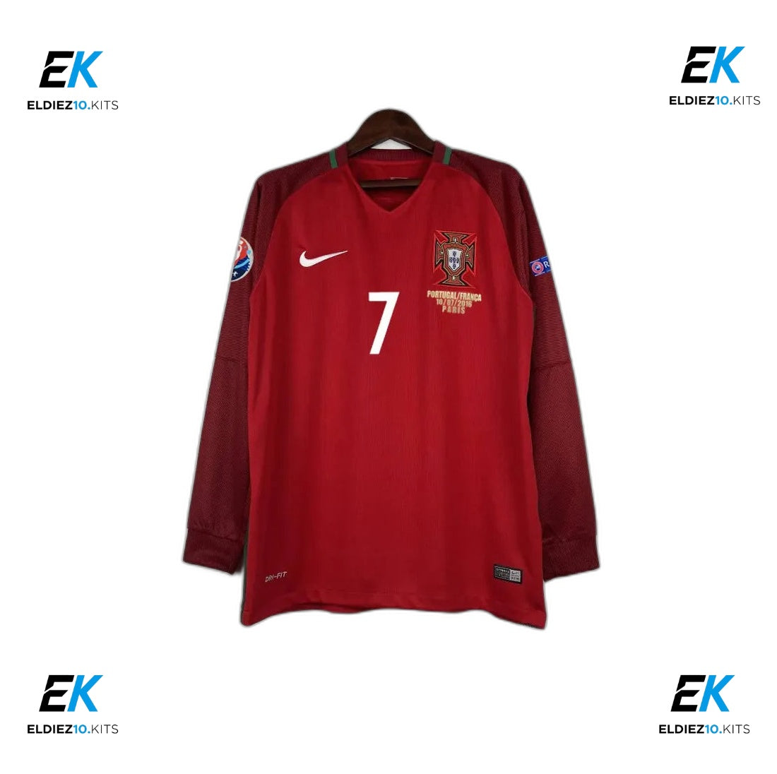 Portugal 2016 Long Sleeve Home Ronaldo 7