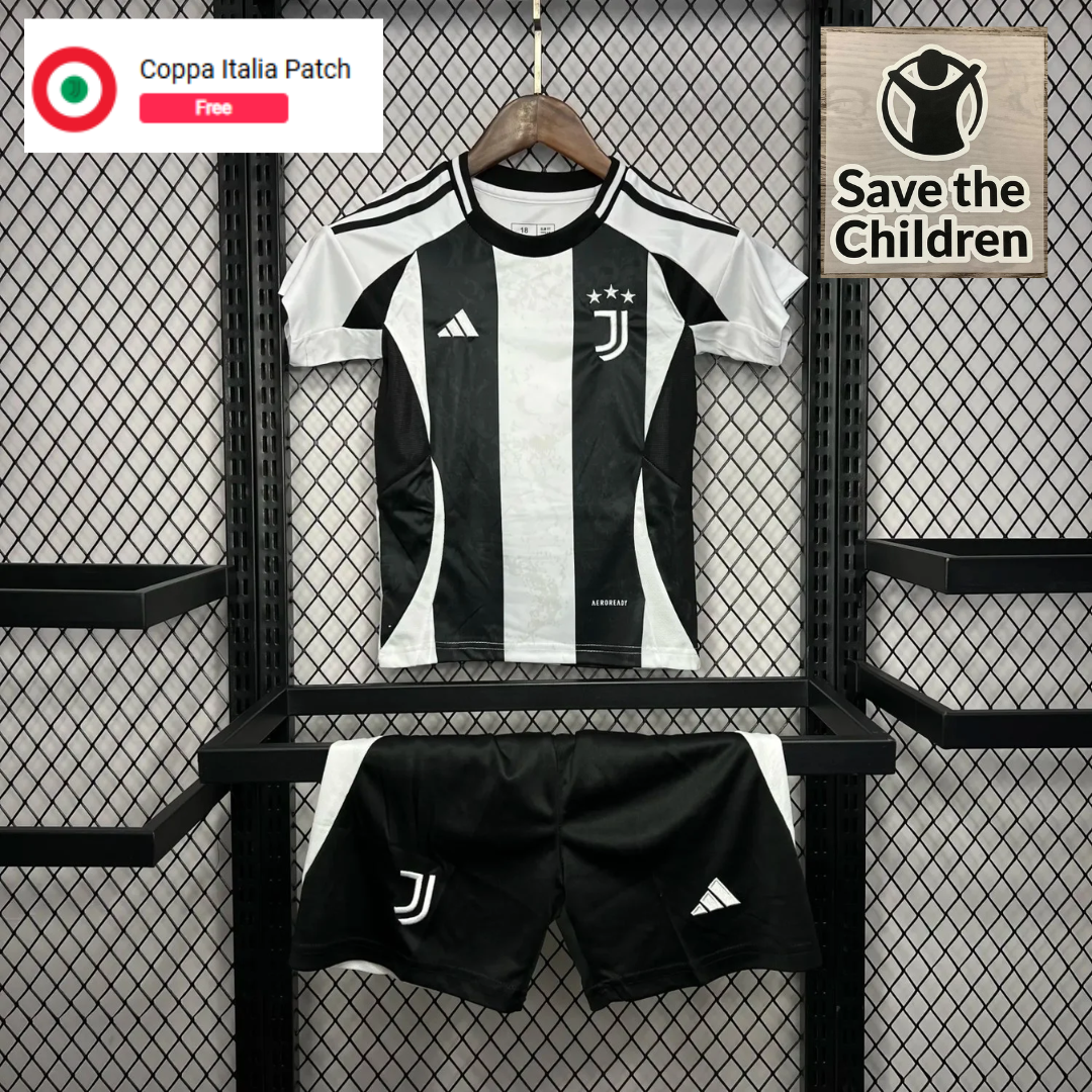 24-25 Juventus Home kids kit
