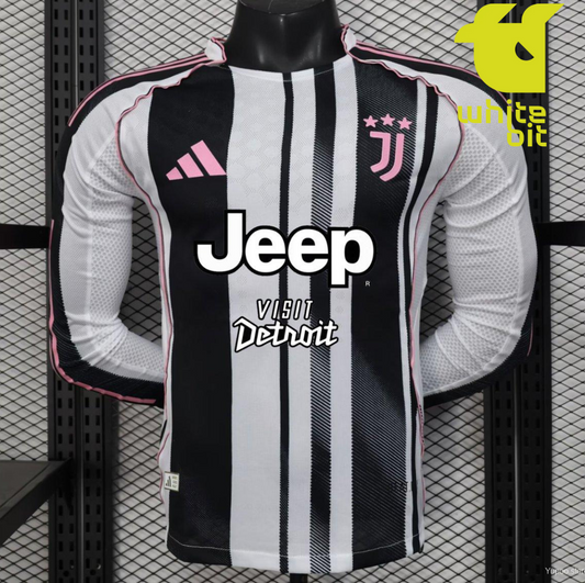 25-26 Juventus Home Long Sleeve Player Version