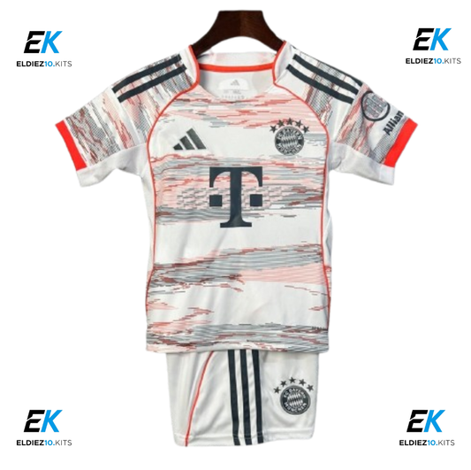 25-26 Bayern Munich Away Kids Kit