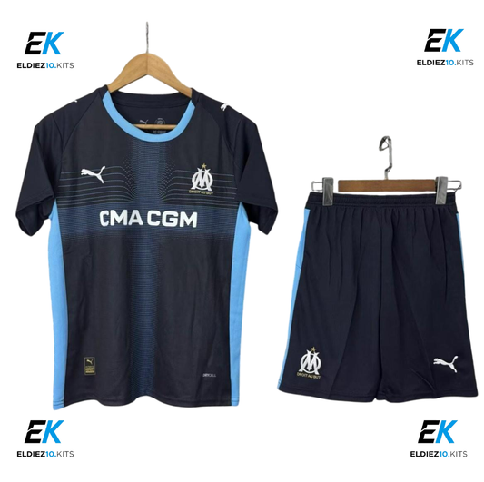 25-26 Marseille Away Kids Kit