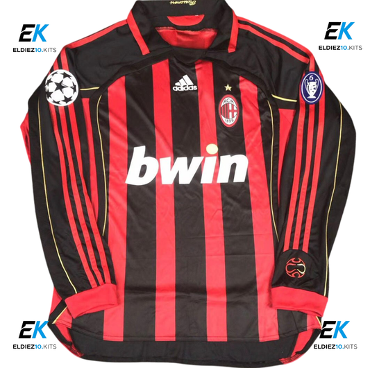 AC Milan 06/07 Home Long Sleeve Maldini 3