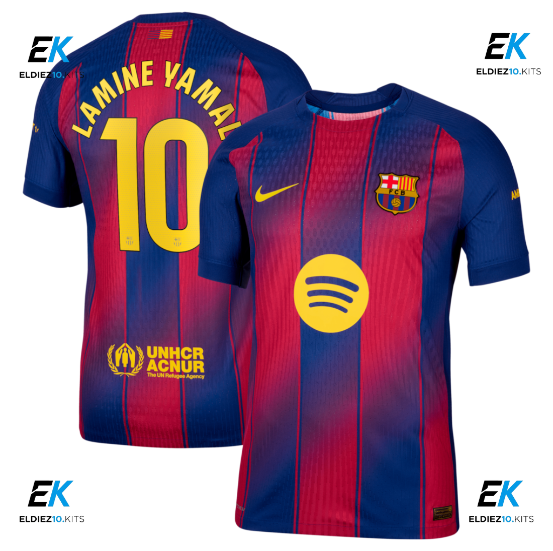 25-26 Barcelona Home Player Version Lamine Yamal 10