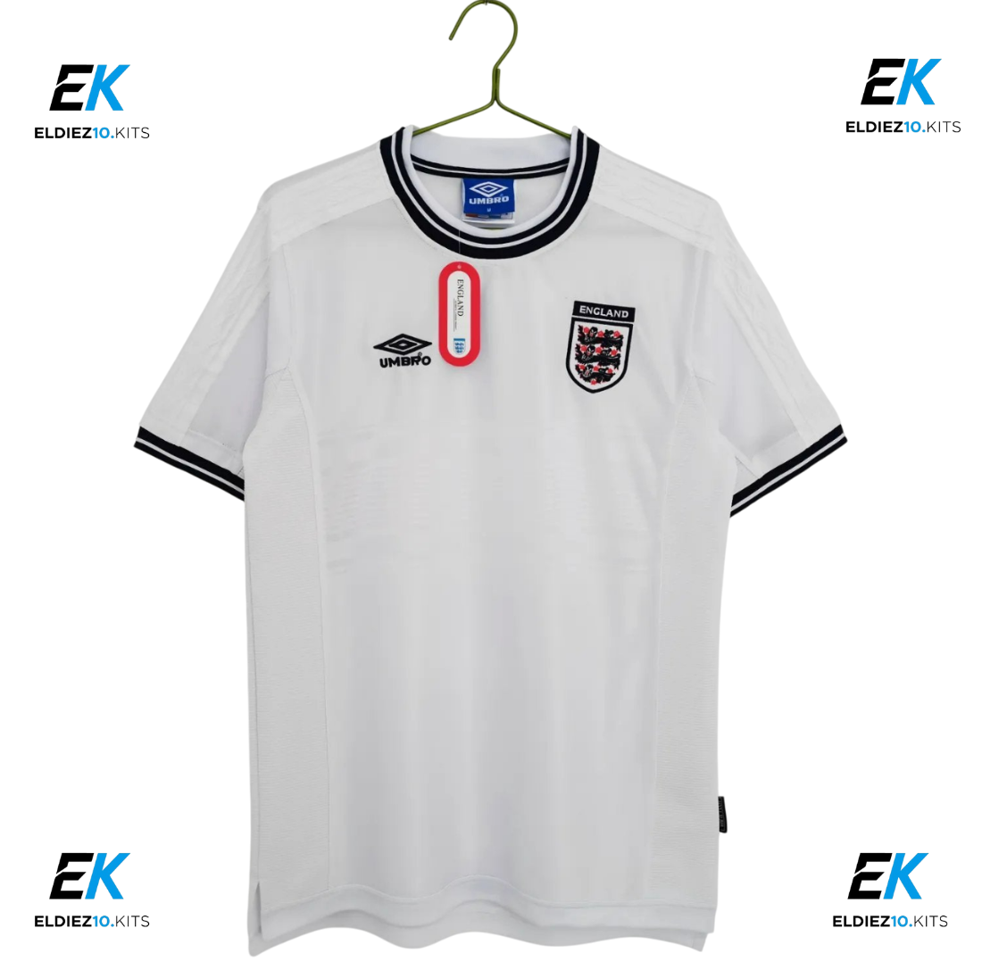 99-01 England Home White Retro