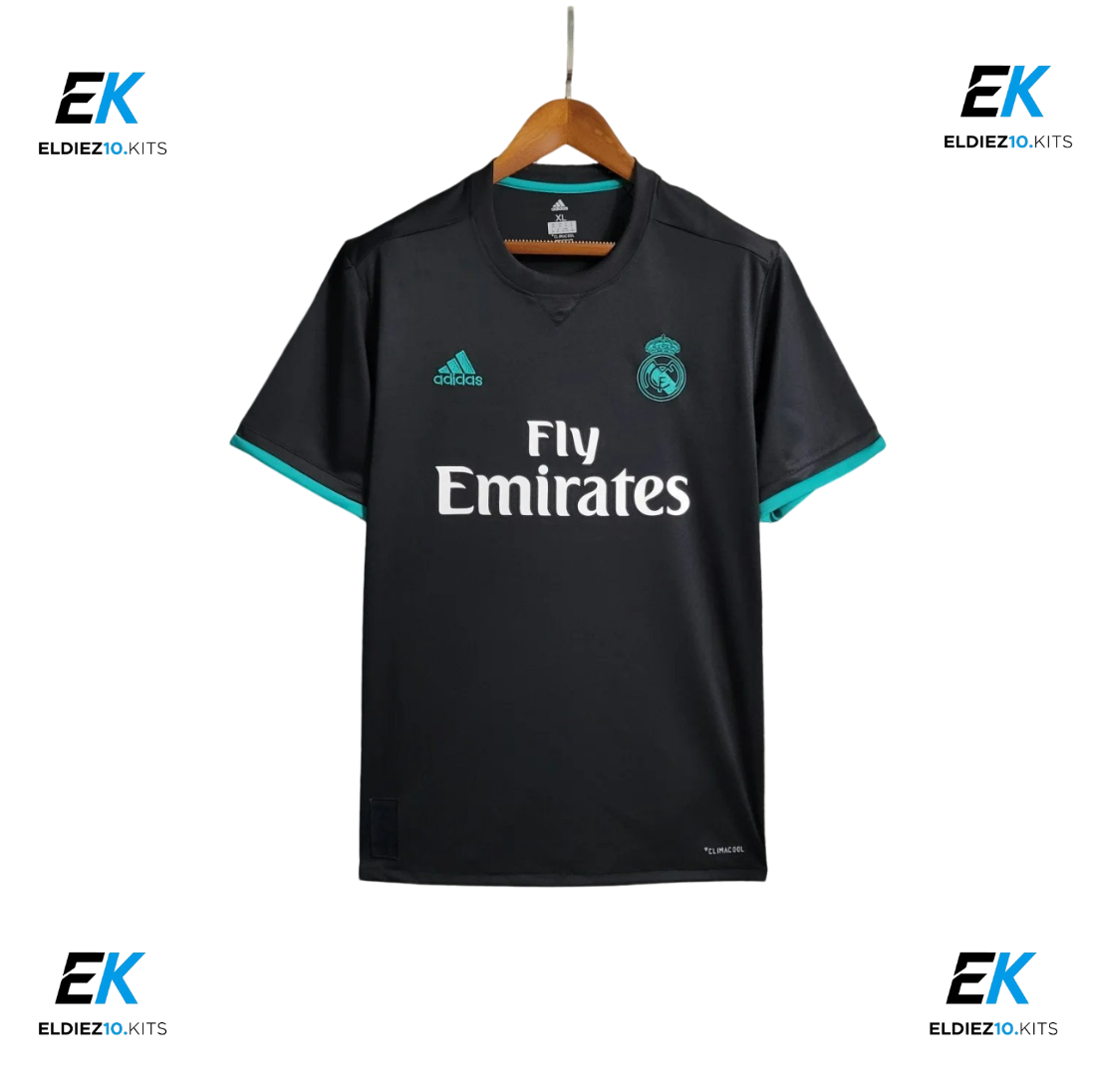 17-18 Real Madrid Away Black Retro