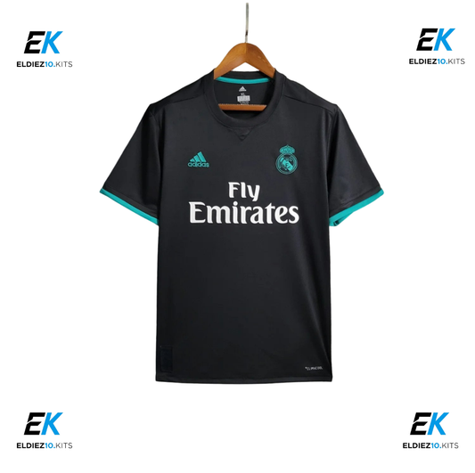 17-18 Real Madrid Away Black Retro