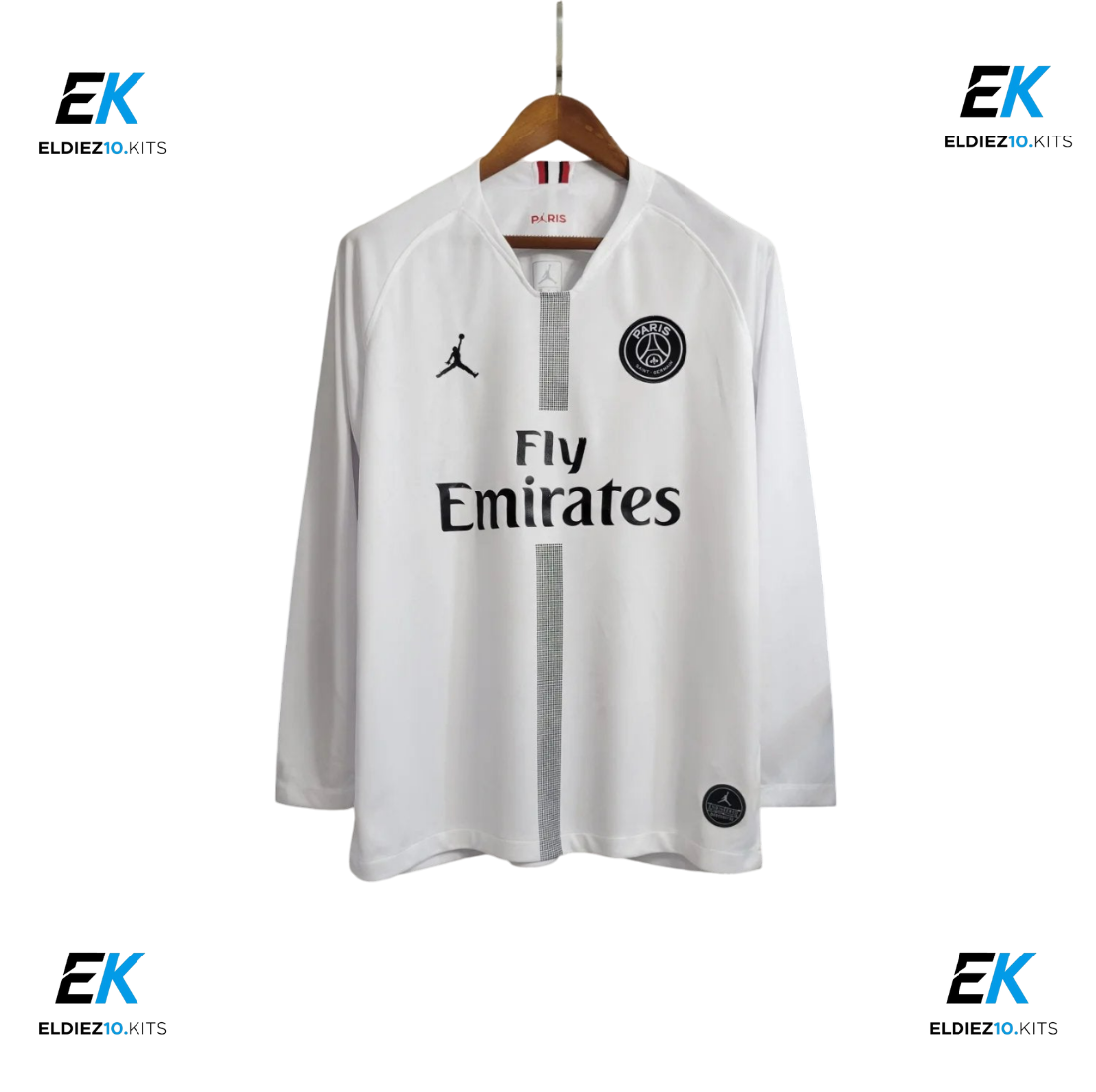 18-19 PSG White Retro Long Sleeve