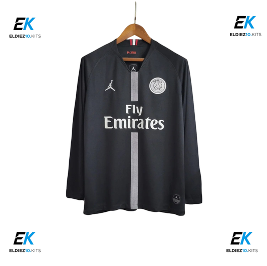 18-19 PSG Black Retro Long Sleeve