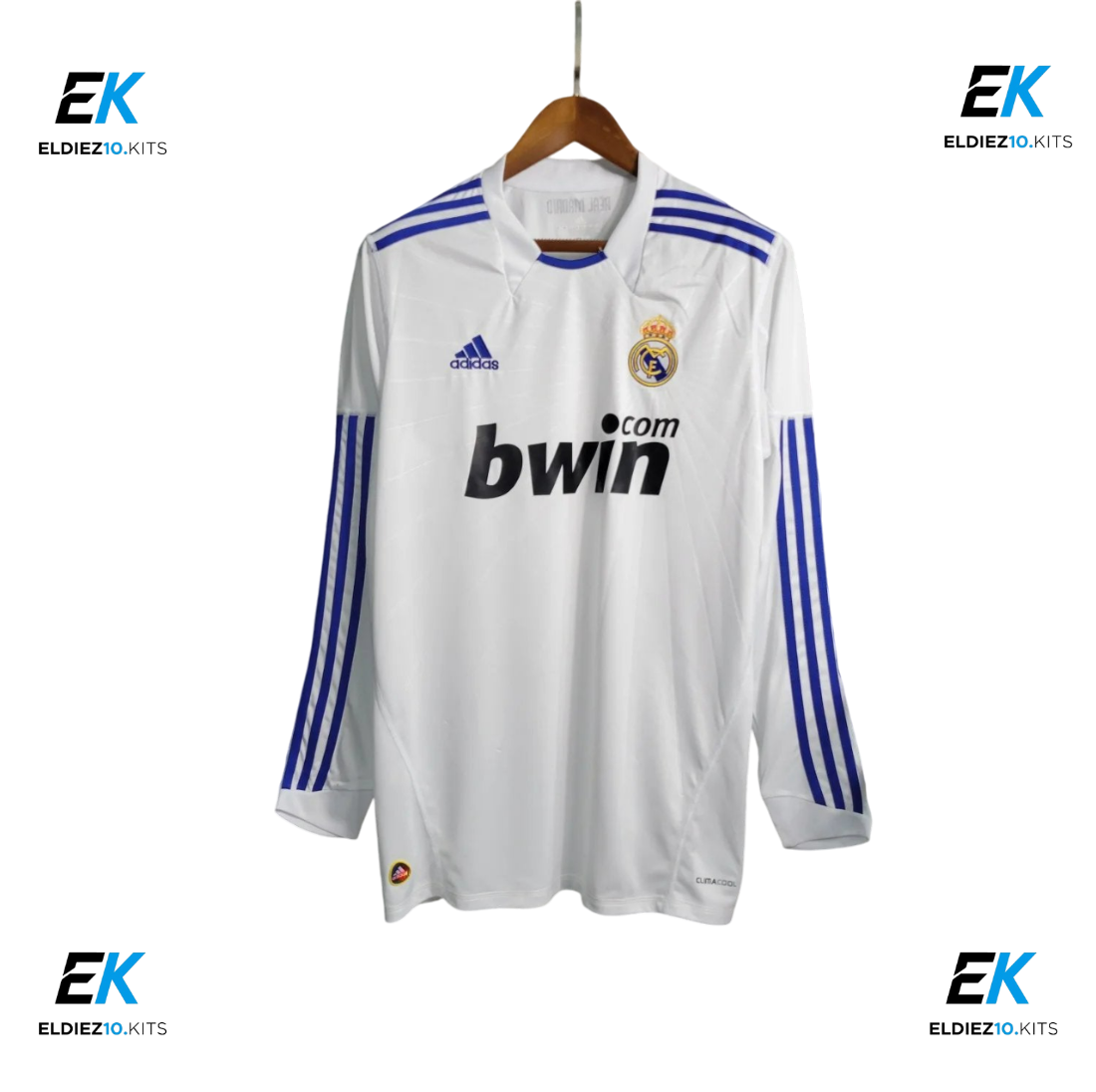 10-11 Real Madrid Home Long Sleeve Retro