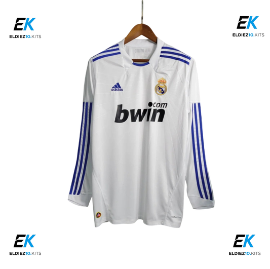 10-11 Real Madrid Home Long Sleeve Retro