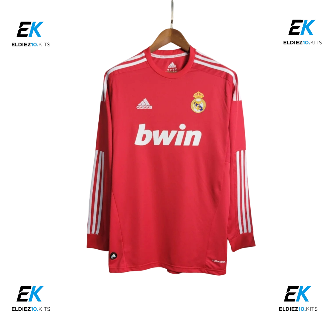 11-12 Real Madrid Red Retro Long Sleeve