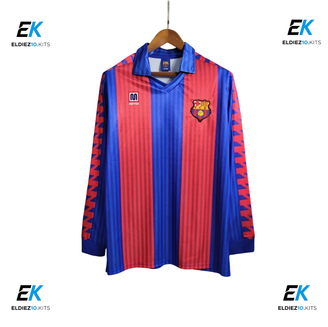 89-92 Barcelona Home Retro Long Sleeve