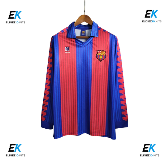 89-92 Barcelona Home Retro Long Sleeve