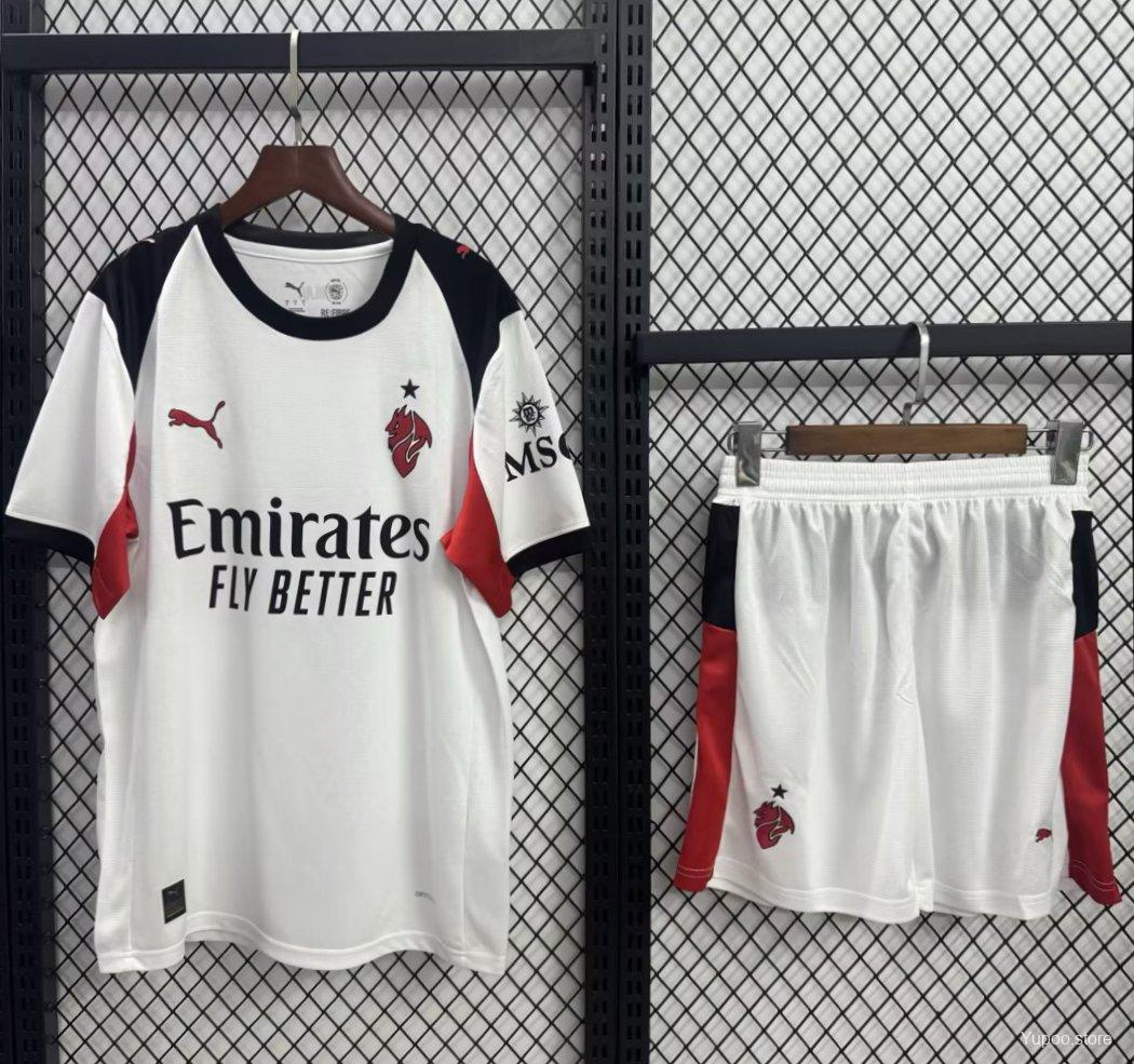 25-26 AC Milan Away Kids Kit