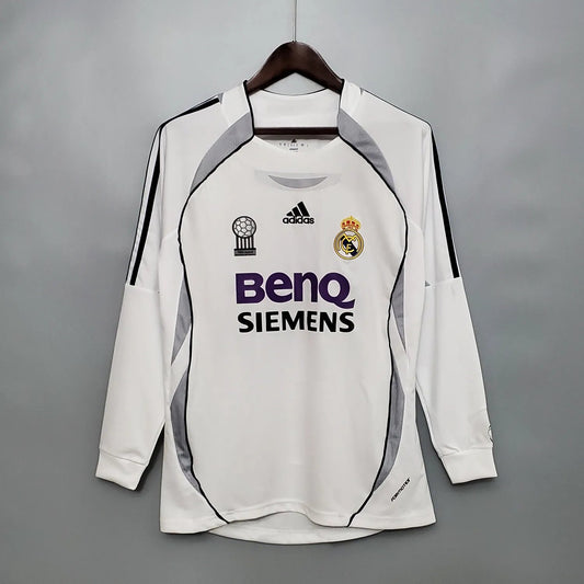 06-07 Real Madrid Home Long Sleeve Retro