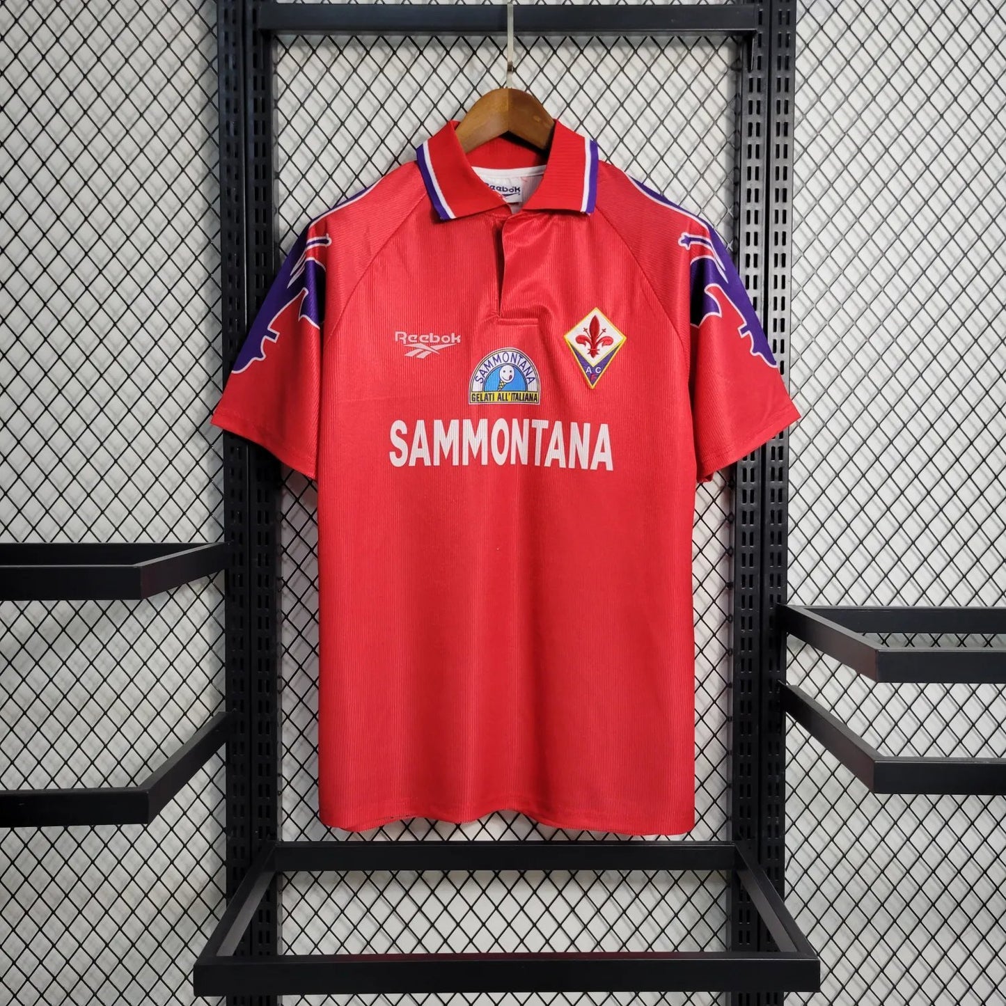 95-96 Fiorentina Red Retro