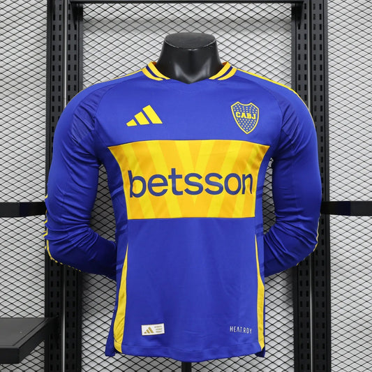 24-25 Boca Juniors Home Long Sleeve Player Version