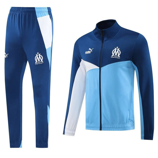 24-25 Olympique Marseille Blue Jacket Tracksuit
