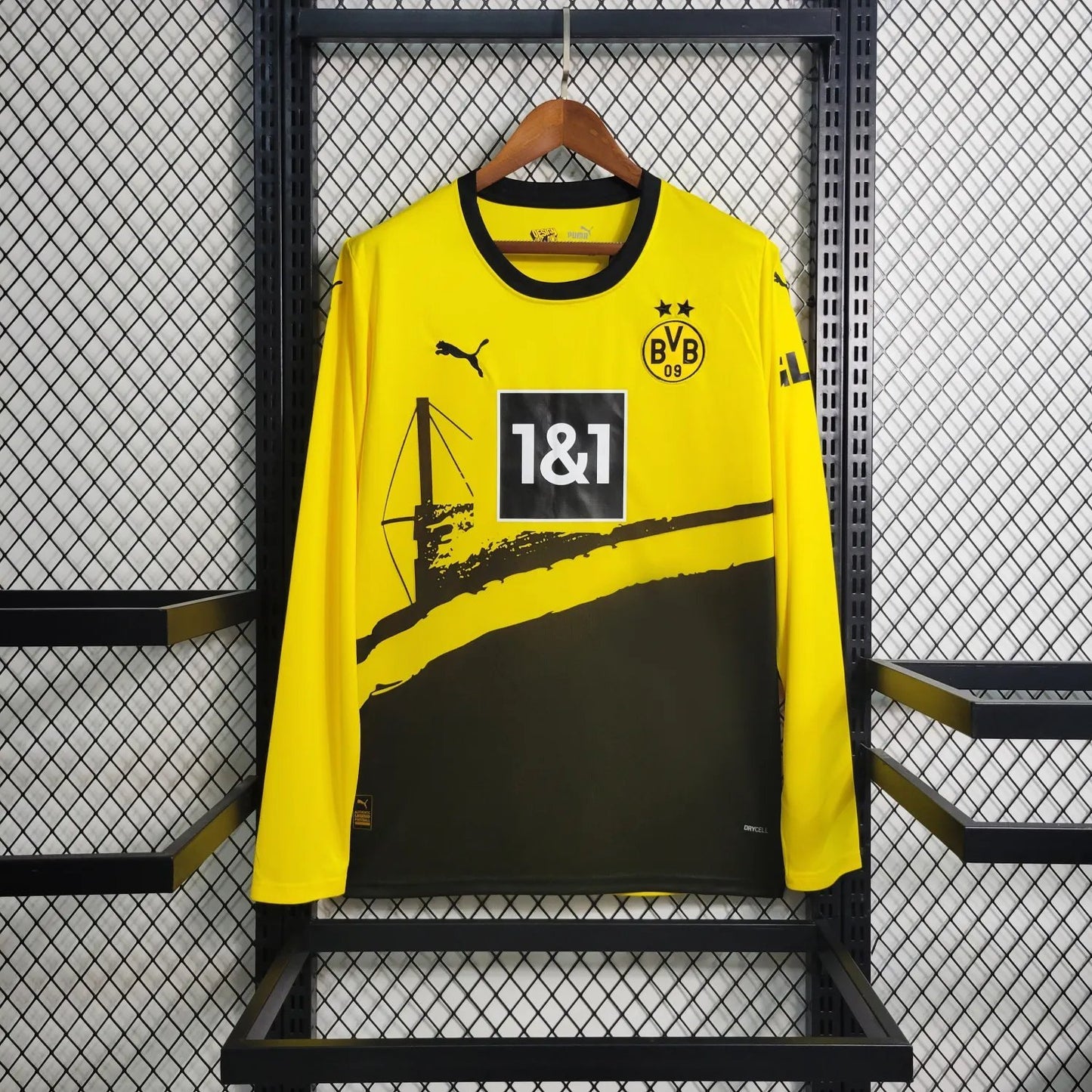 23-24 Borussia Dortmund Home Long Sleeve Fan Version