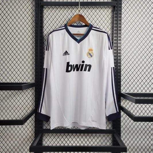 12-13 Real Madrid Home Retro Long Sleeve