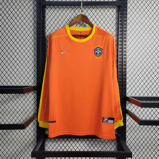 1998 Brazil Goal Keeper Long Sleeve Retro