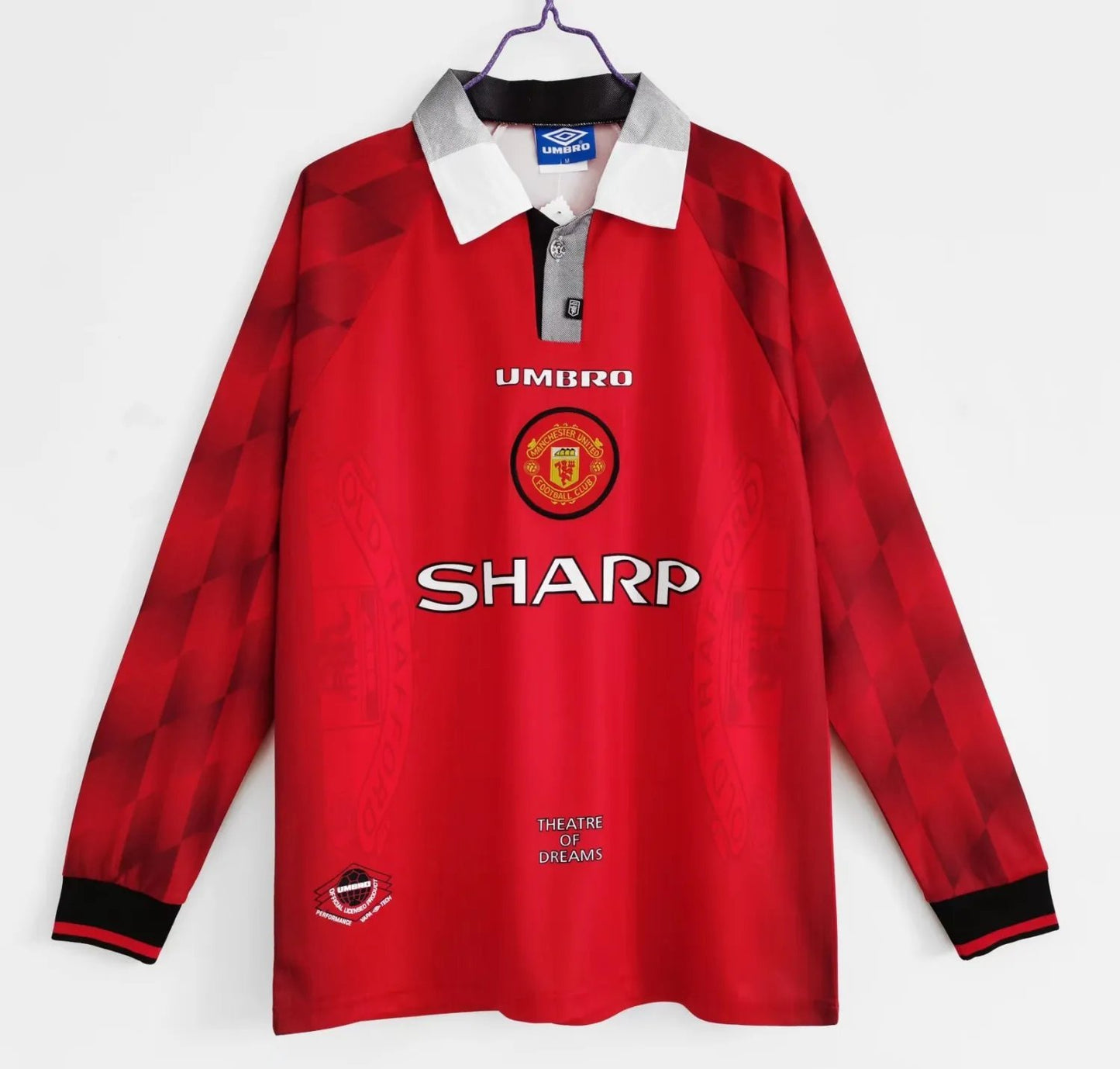 1996-97 Manchester United Home Long Sleeve Retro