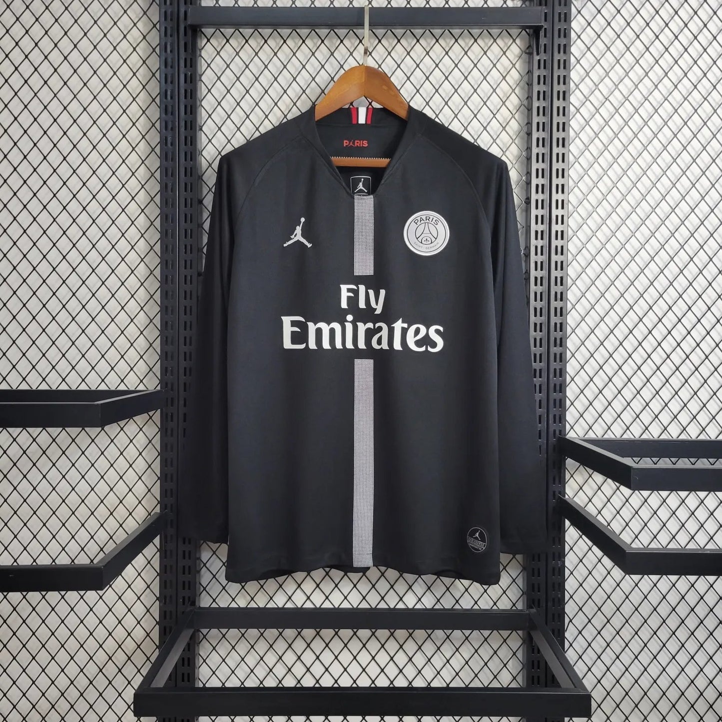 18-19 PSG Black Retro Long Sleeve