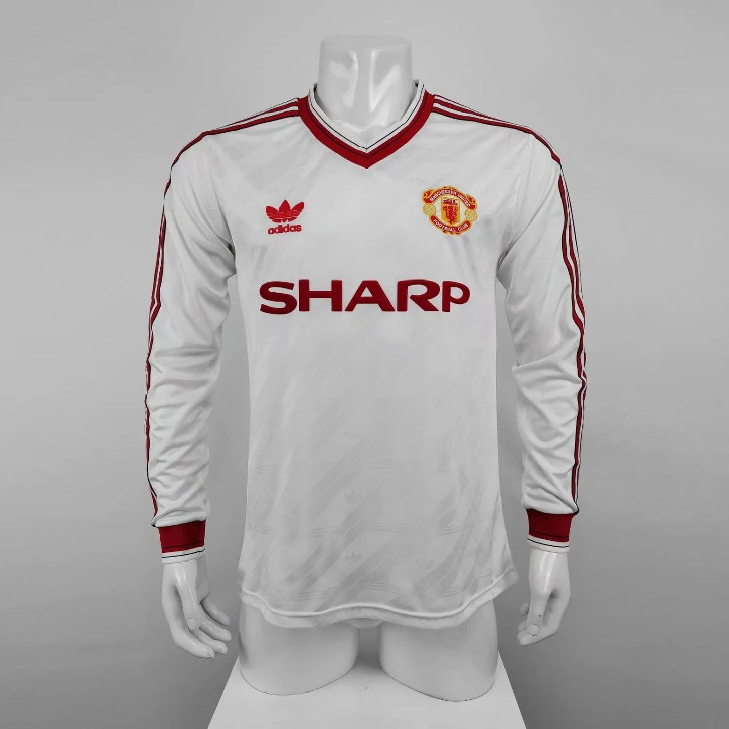 1986-88 Manchester United Away Long Sleeve Retro