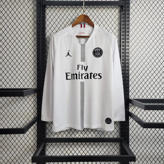 18-19 PSG White Retro Long Sleeve