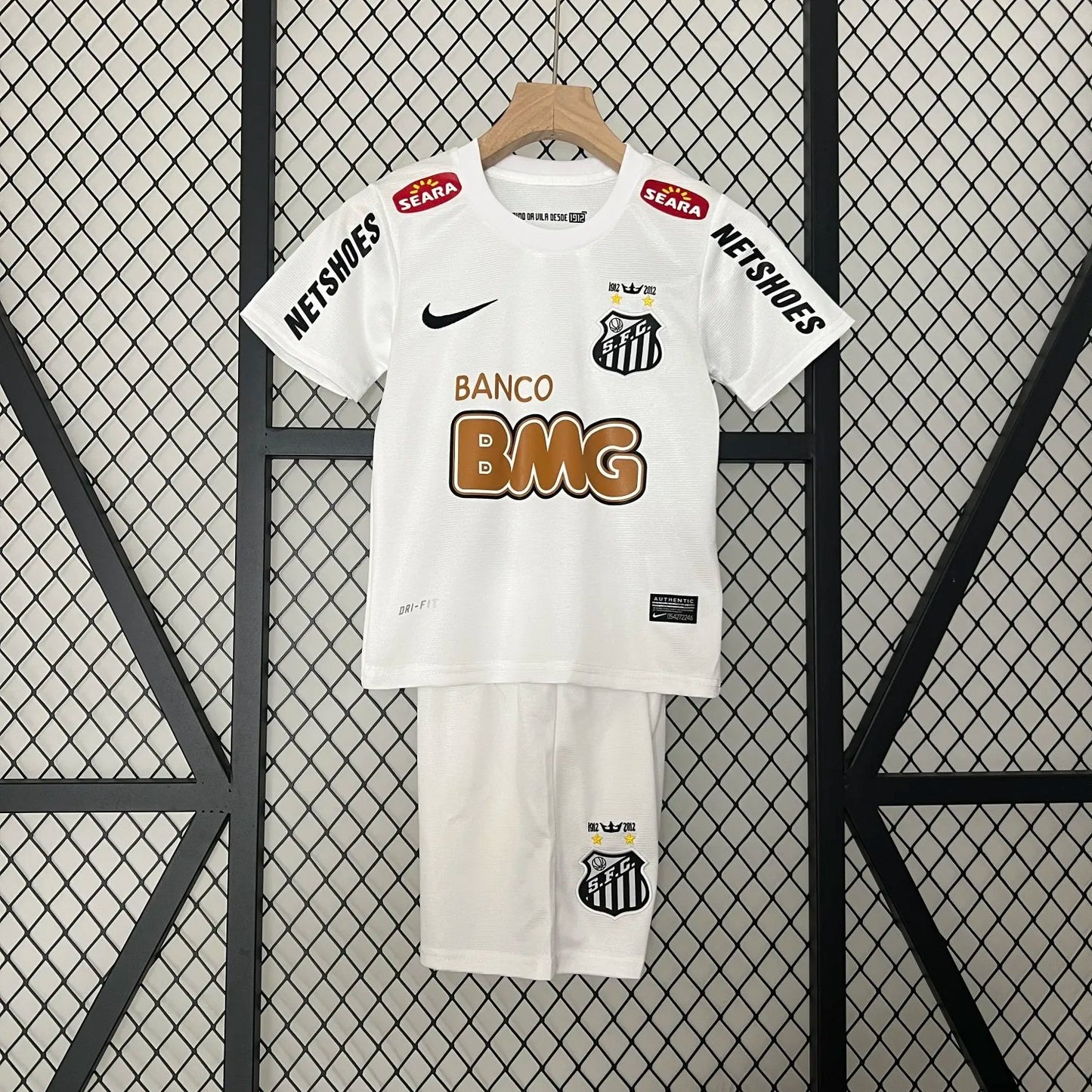 Retro 11-12 Santos Home Kids Kit