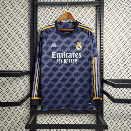 23-24 Real Madrid Away Fan Version Long Sleeve