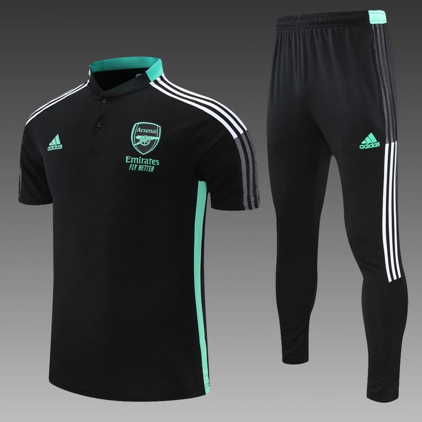 Arsenal POLO Black Short Sleeve Suit