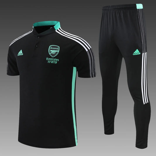 Arsenal POLO Black Short Sleeve Suit